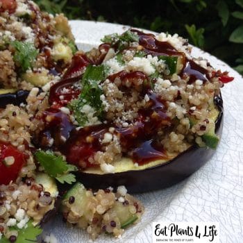 Tabbouleh-Topped Eggplant Filets with Eat Plants 4 Life
